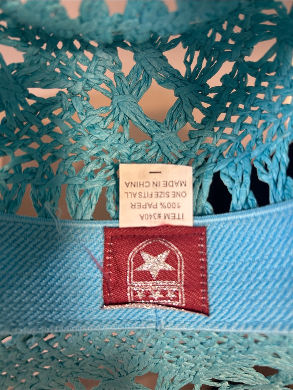 Lot of 4 Women’s Straw Fashion Cowboy Hats- Pink 2 (small/med) White & Turquoise - Picture 7 of 17